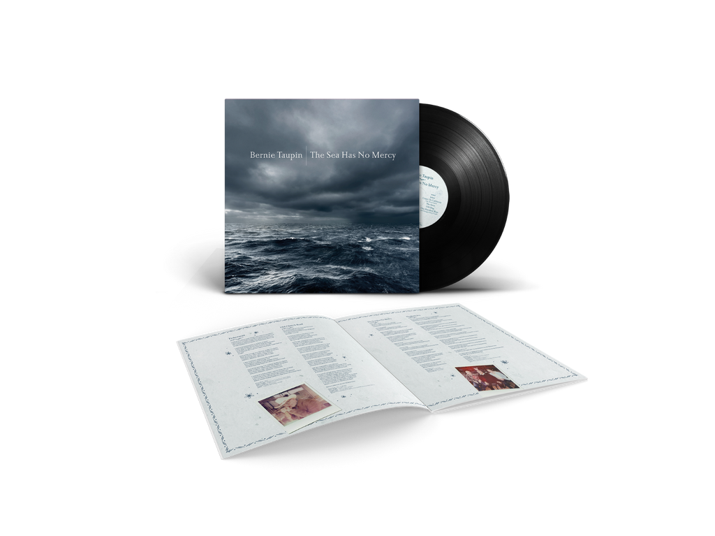 Bernie Taupin - The Sea Has No Mercy 180g LP packshot with lyric booklet