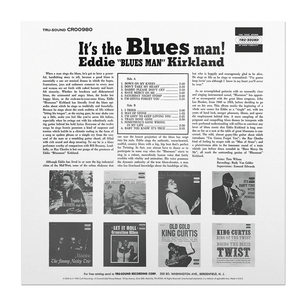Eddie Kirkland - It’s The Blues Man! - Bluesville Series LP