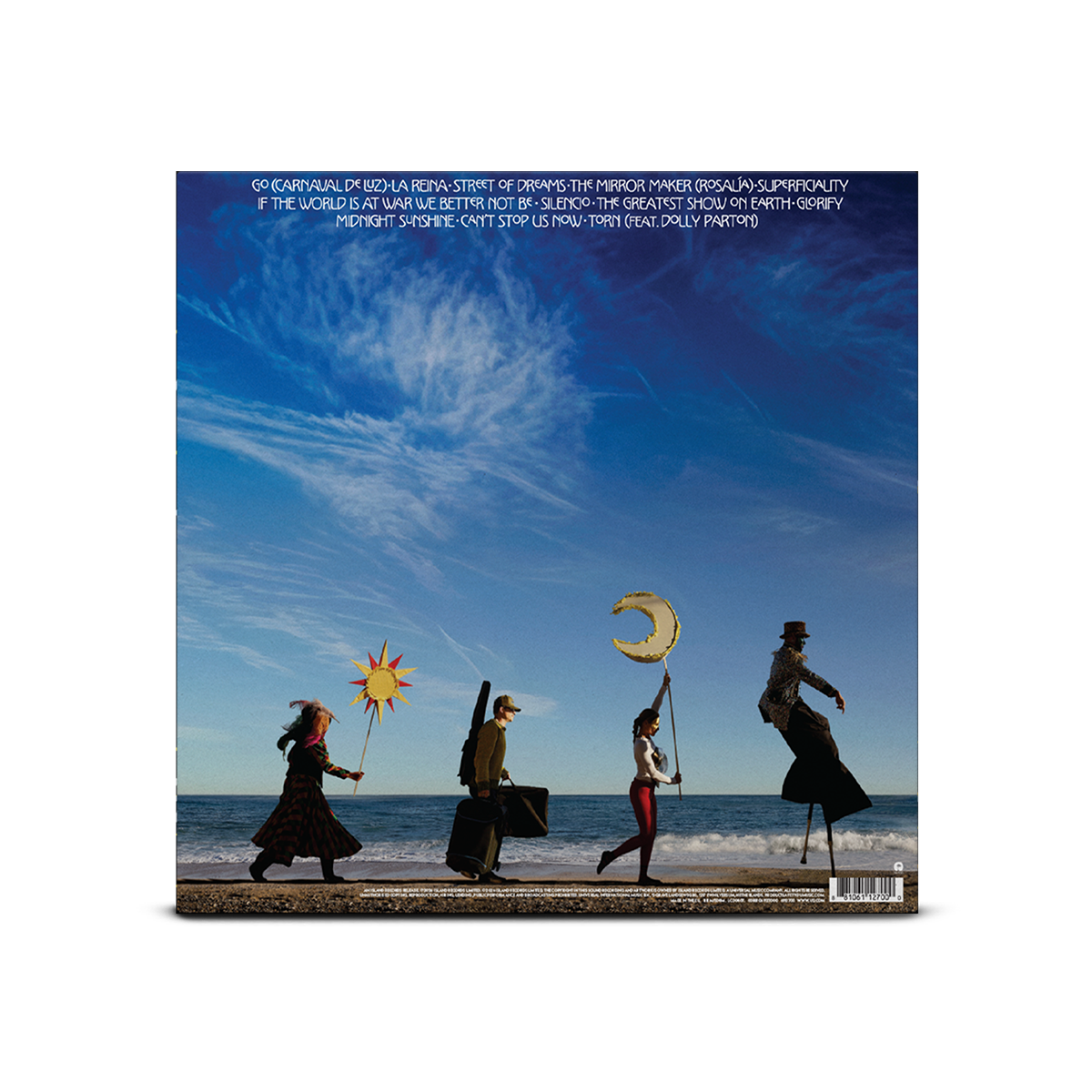 U2 - Carnaval De Luz LP back cover