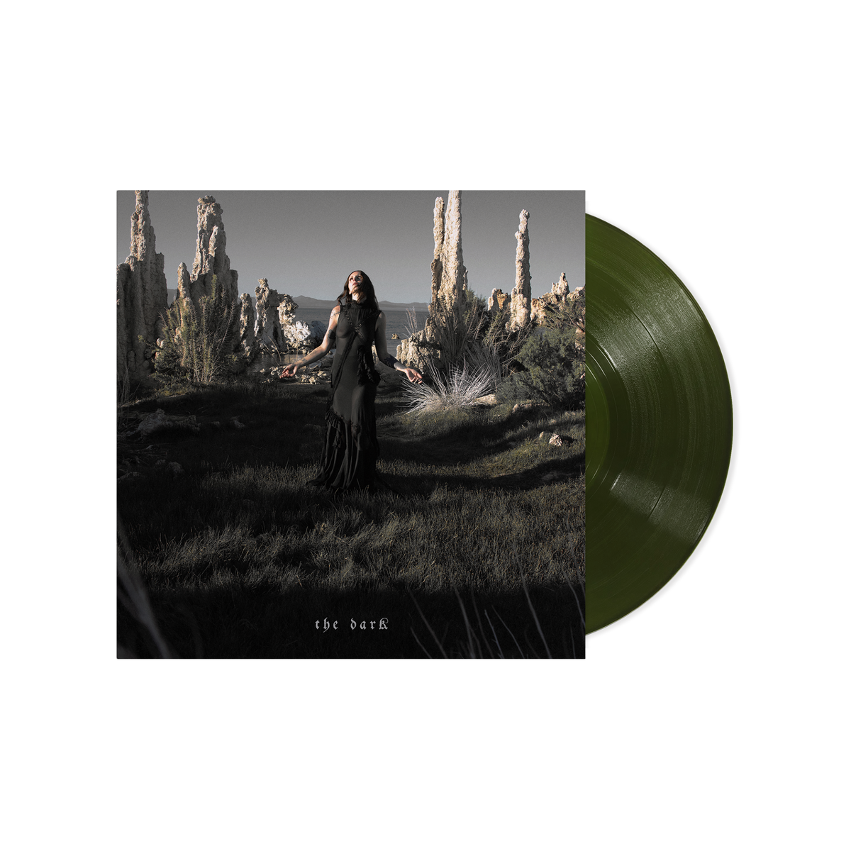 Chelsea Wolfe - The Dark translucent dark green grass vinyl packshot