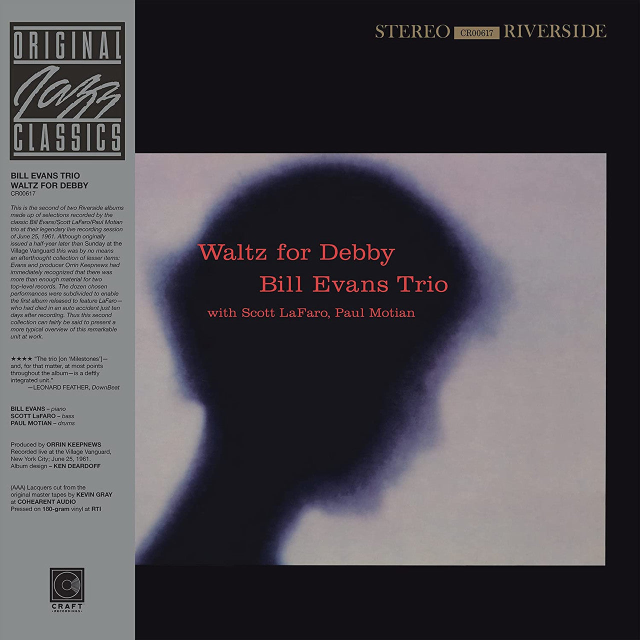 (Pre-pedido) Bill Evans Trio - Vals para Debby - OJC LP