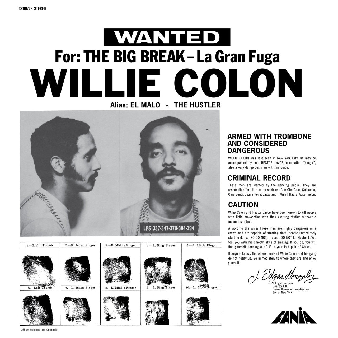 Willie Colon - La Gran Fuga (The Big Break) - LP