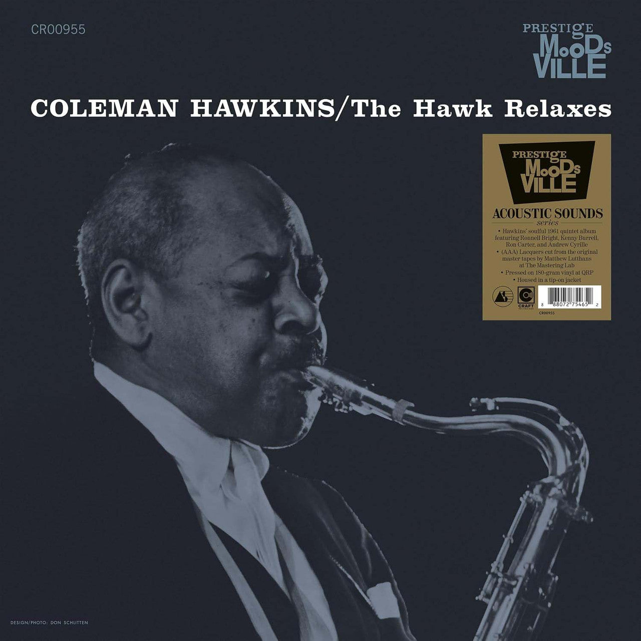 Coleman Hawkins - The Hawk Relaxes - Moodsville Acoustic Sounds Series 180g LP cover