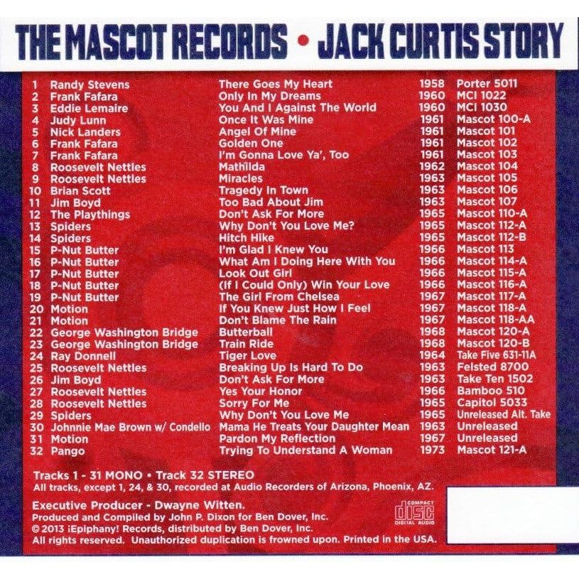 Various Artists - The Mascot Records - Jack Curtis Story - CD
