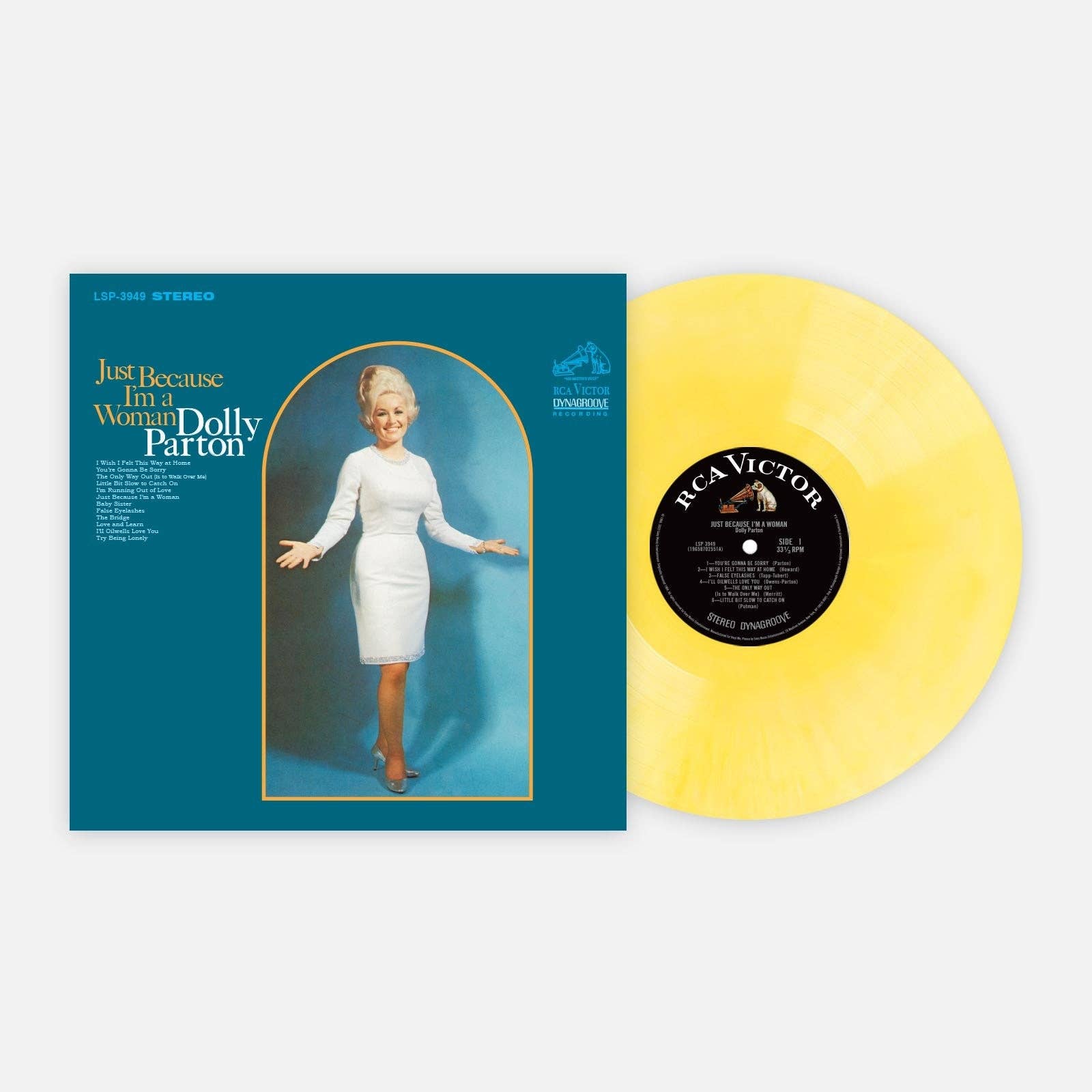Dolly Parton - Just Because I'm a Woman - Canary Yellow Galaxy LP