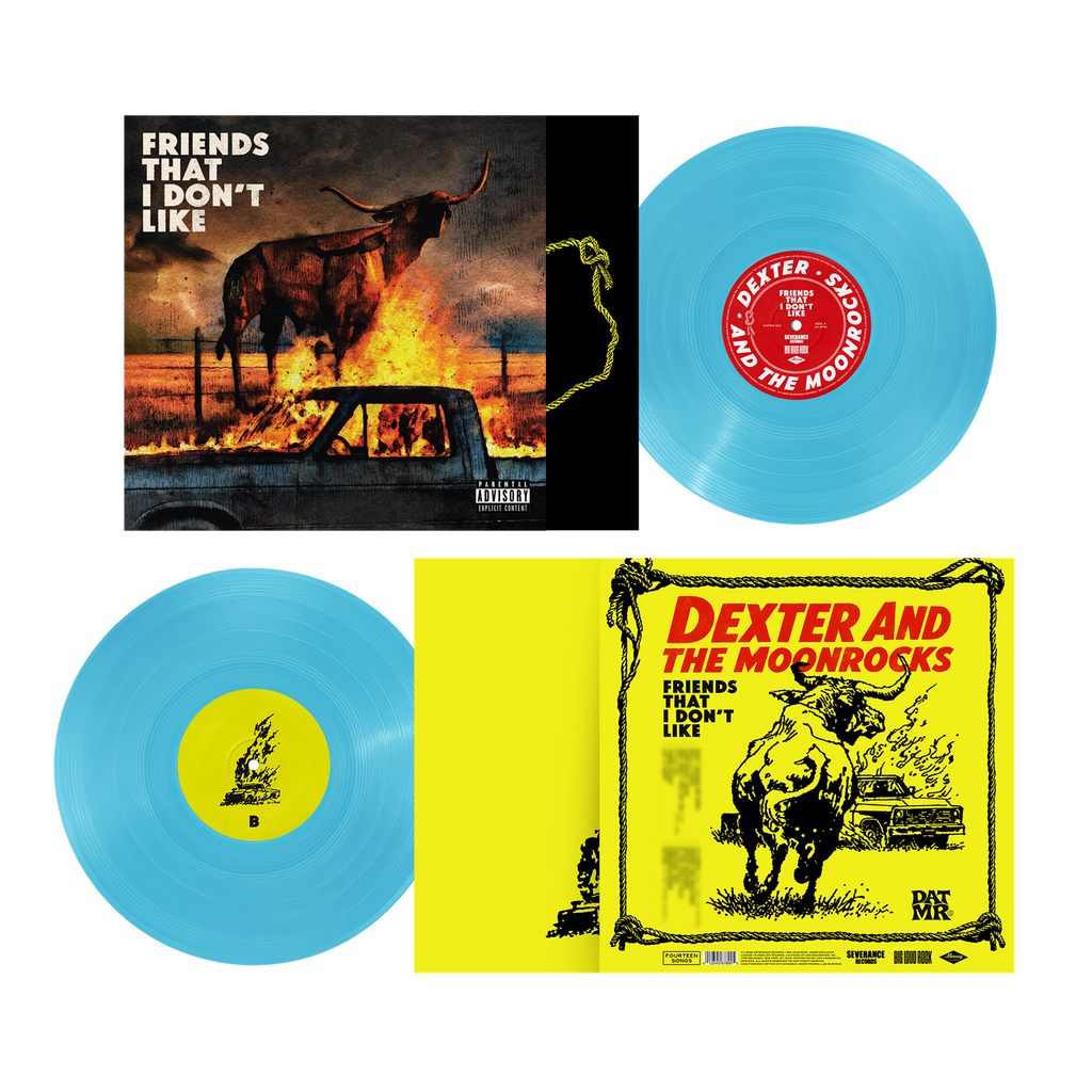 Dexter & The Moonrocks - Friends That I Don't Like blizzard blue vinyl expanded package view