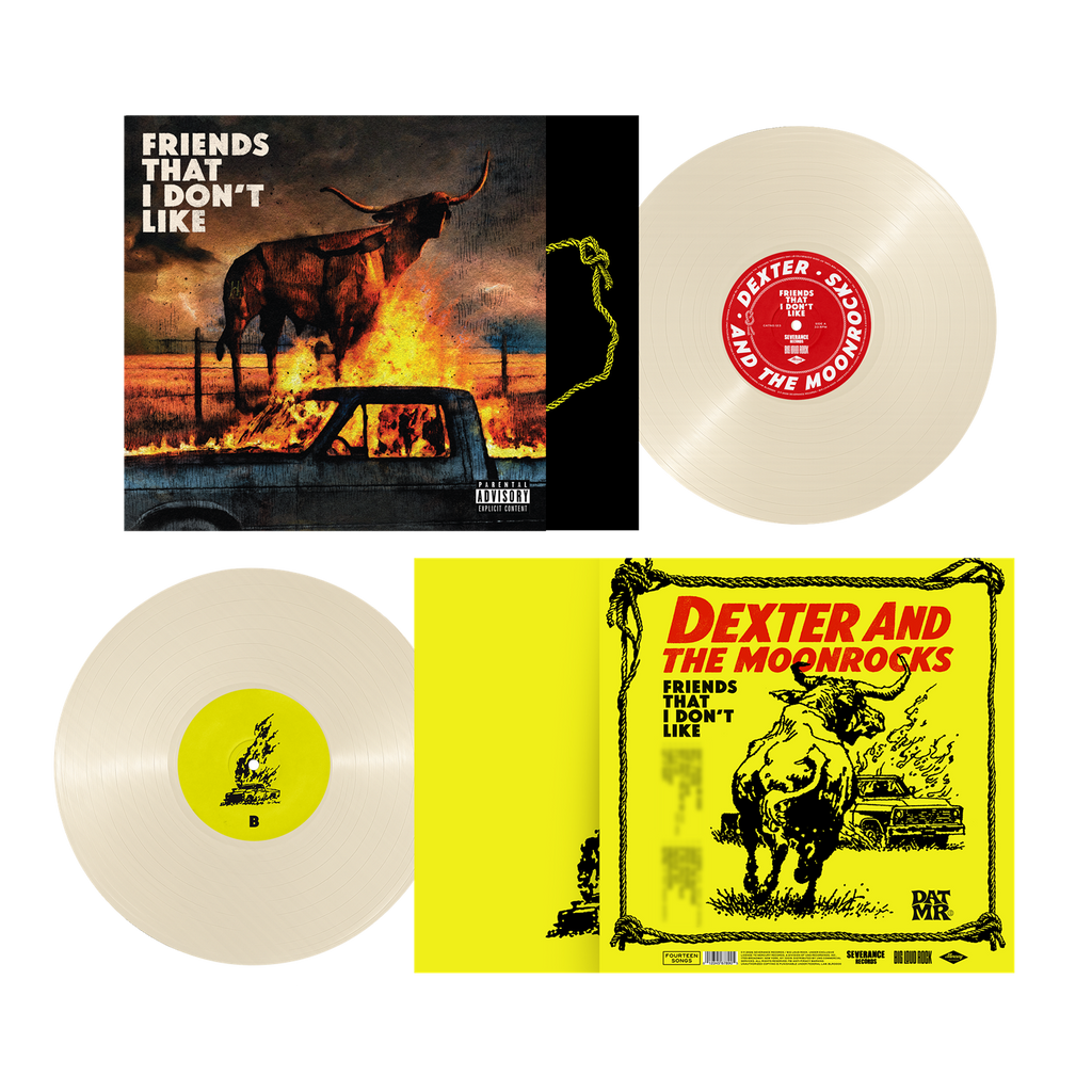 Dexter & The Moonrocks - Friends That I Don't Like cream white vinyl expanded package view