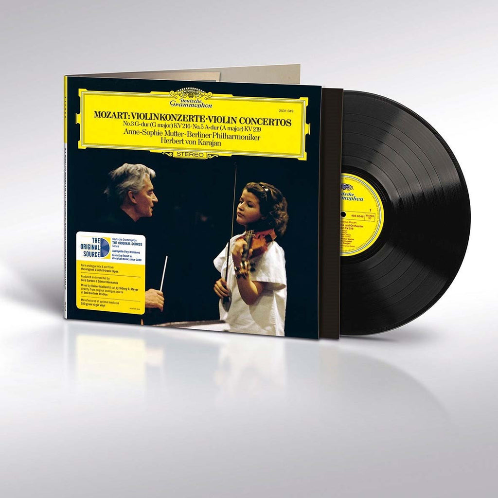 Anne-Sophie Mutter - Mozart: Violin Concertos No. 3 & No. 5 (The Original Source Series) - LP