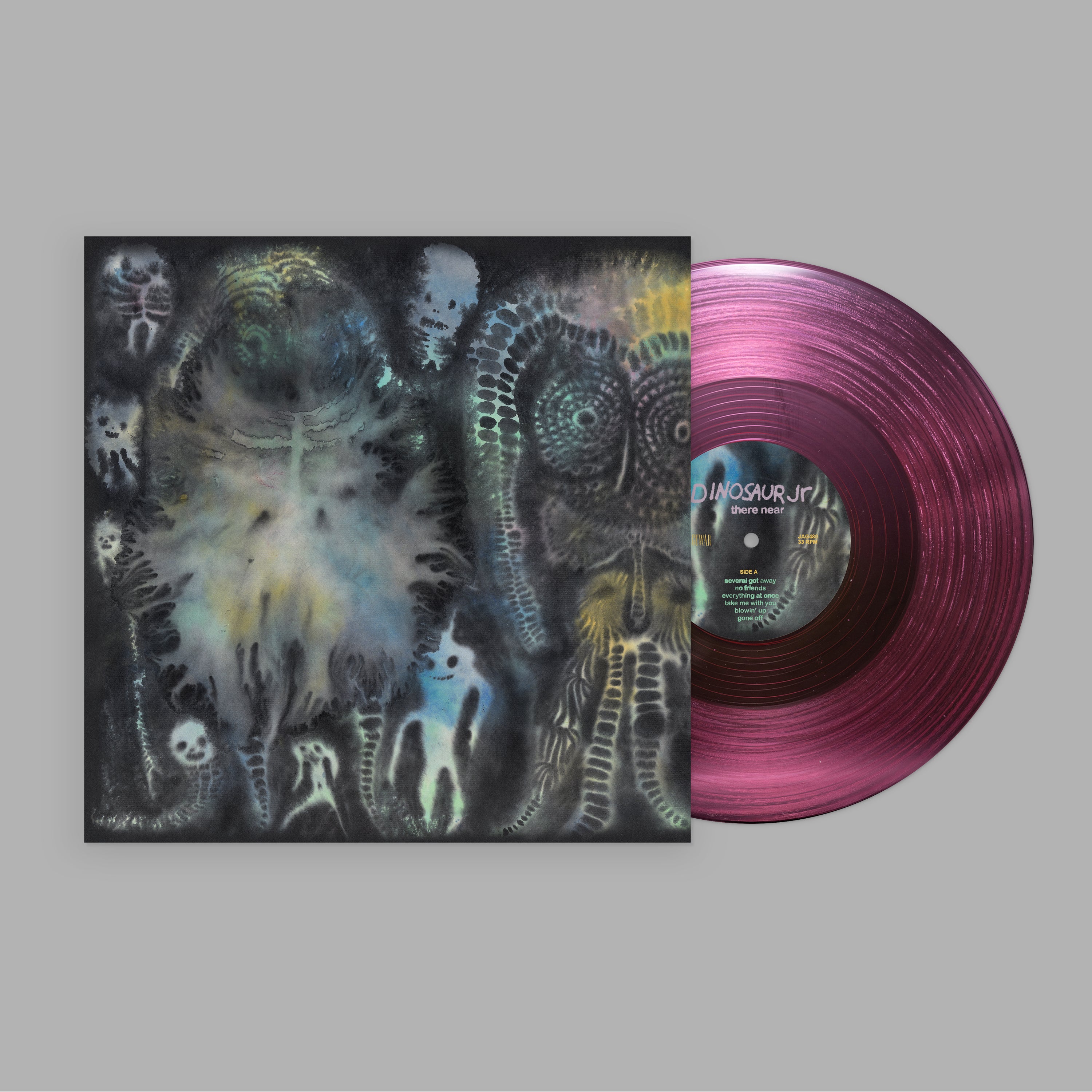 Dinosaur Jr. - There Near - pink clear vinyl with jacket