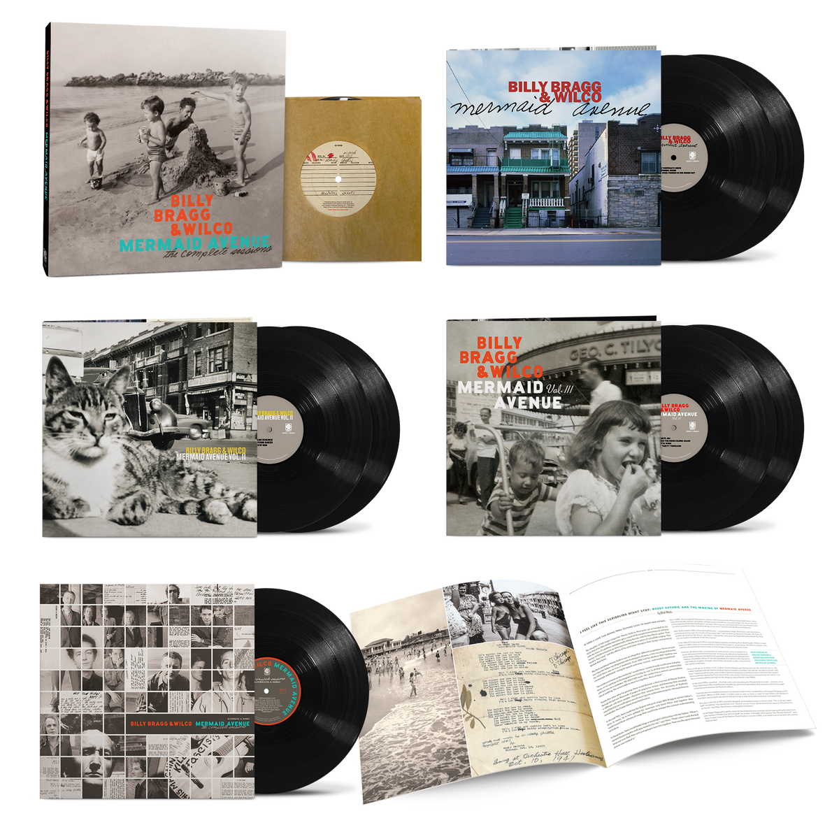 Billy Bragg & Wilco - Mermaid Avenue: The Complete Sessions - LP Box Set vinyl packshot