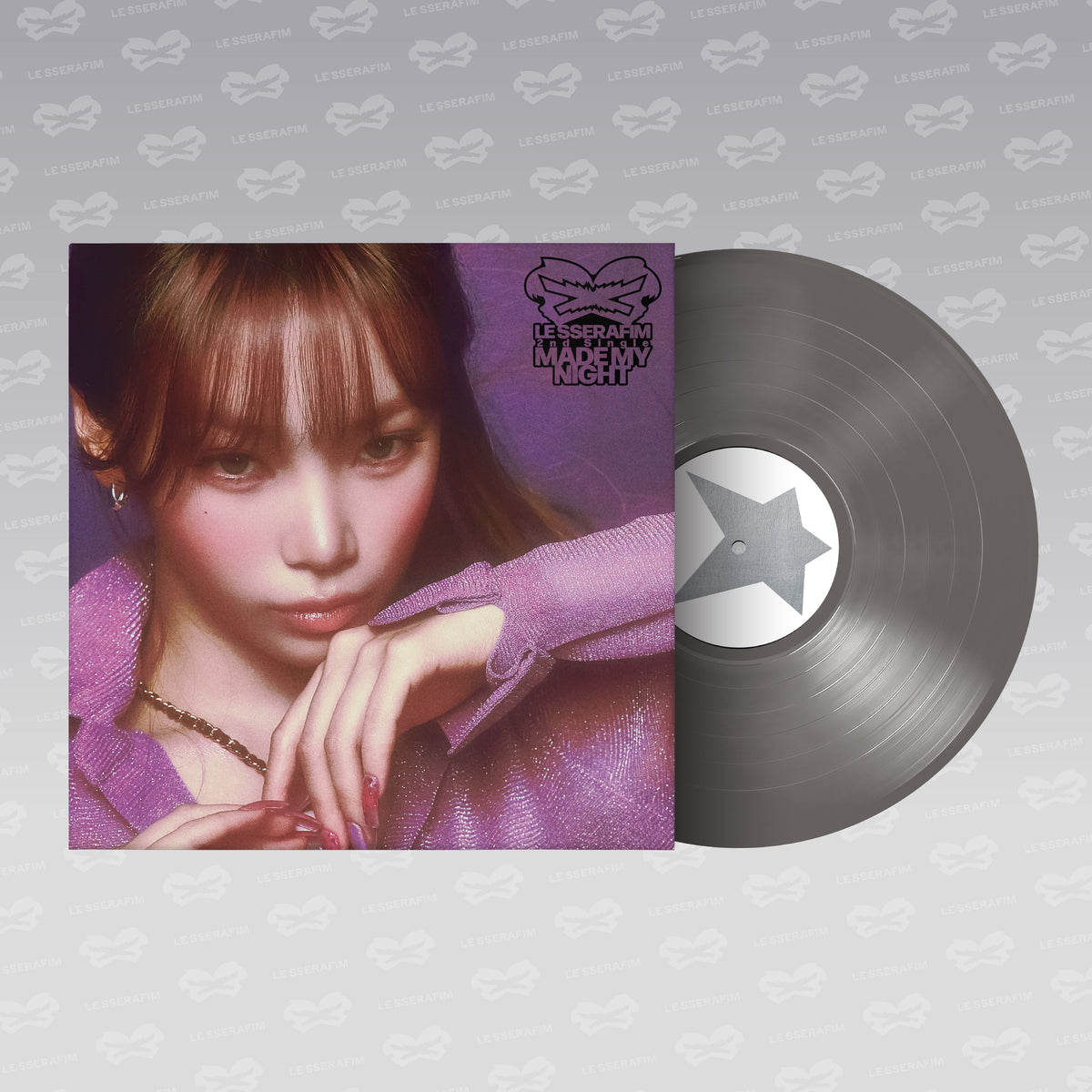 LE SSERAFIM - 2nd Single Album Made My Night - Chic Silver vinyl packshot