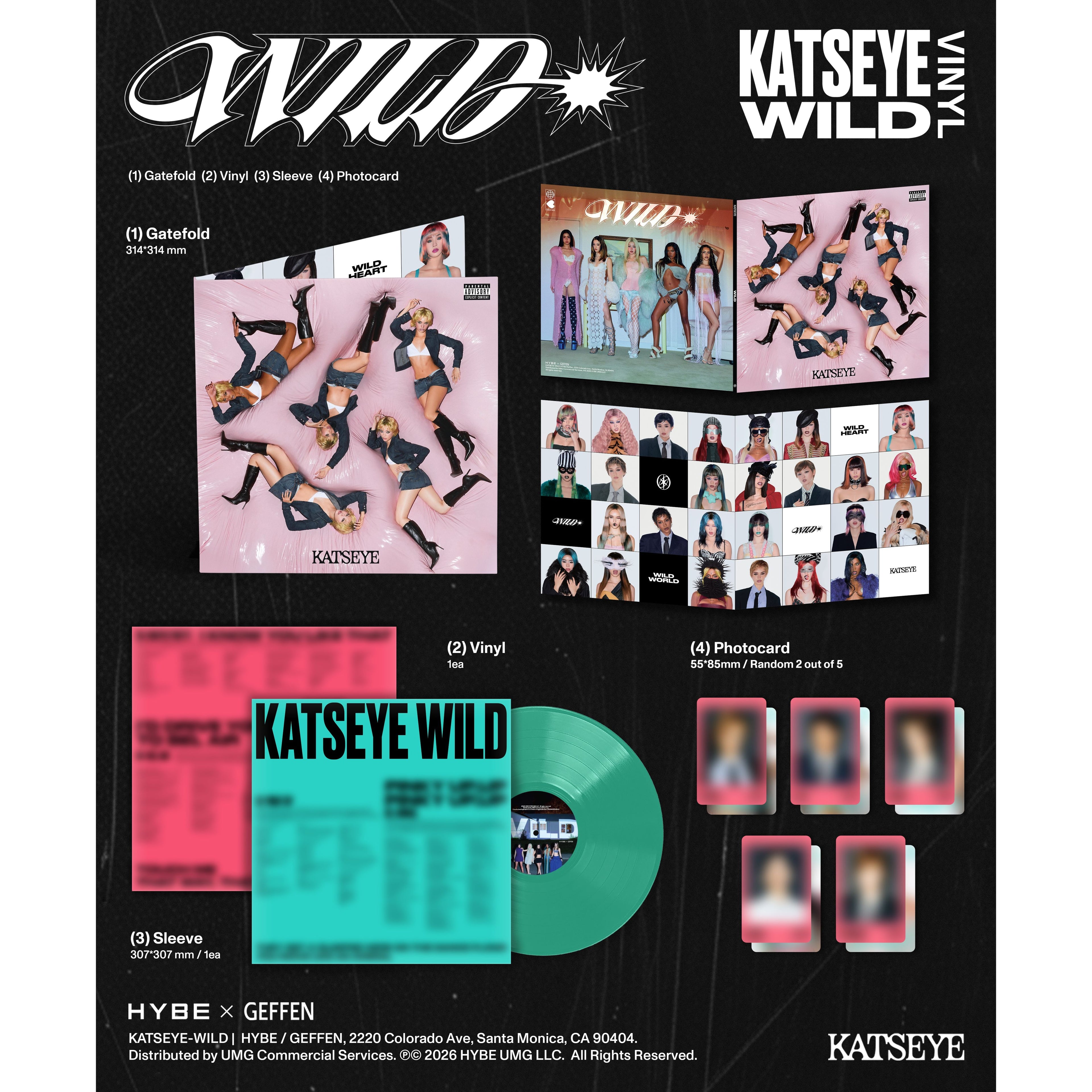 KATSEYE - WILD Precious Jade vinyl packshot