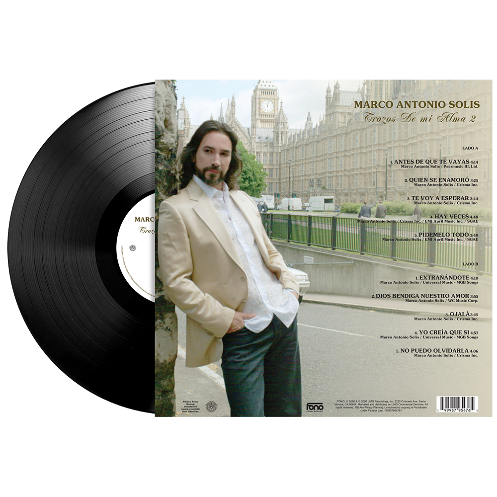 Marco Antonio Solís - Trozos De Mi Alma 2 album cover - back