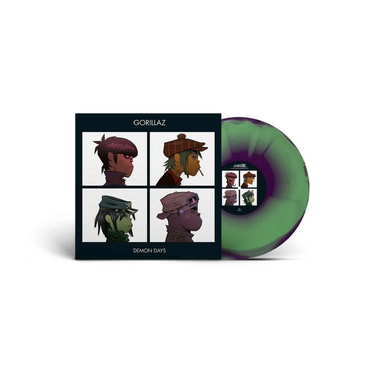 Gorillaz - Demon Days green, purple and red vinyl