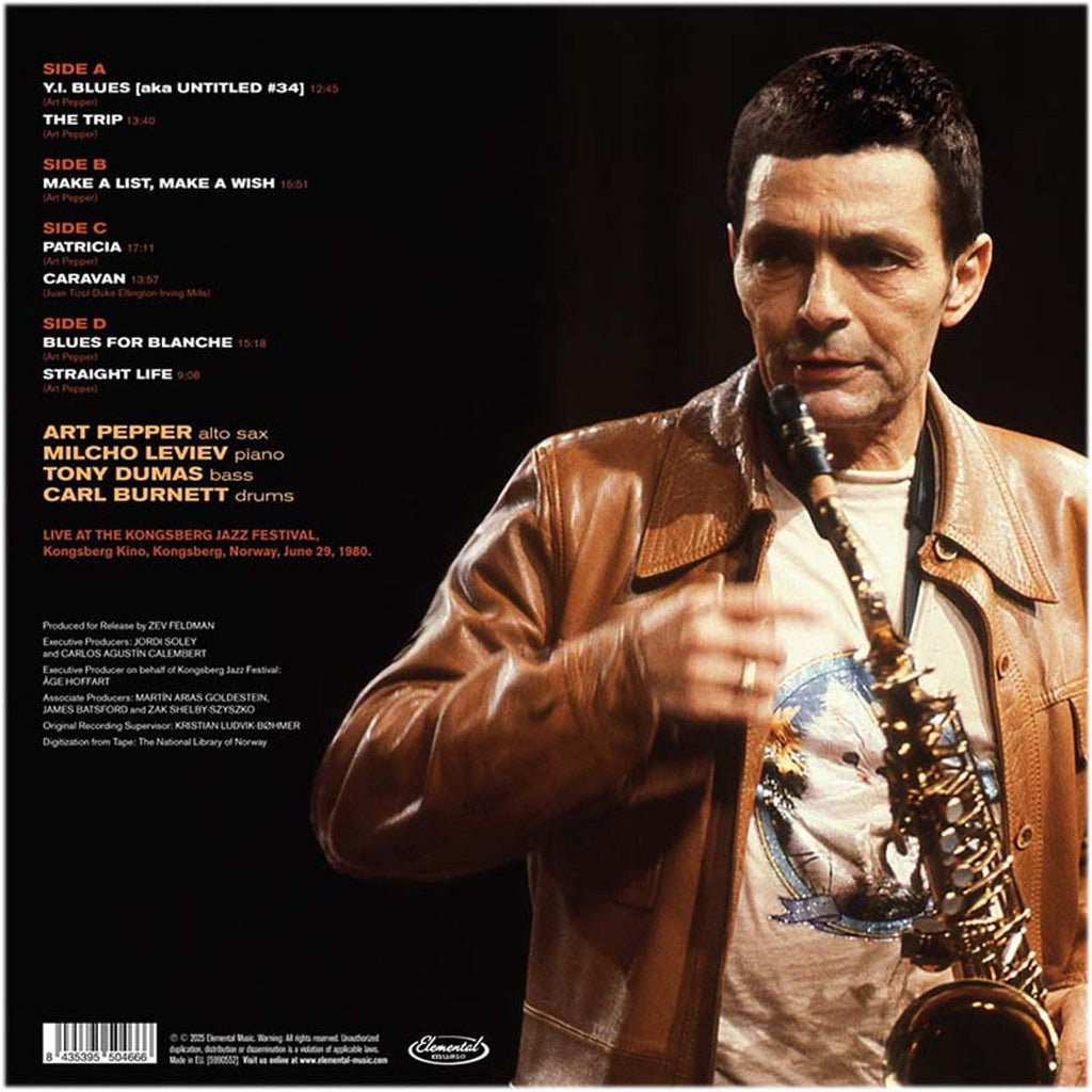 Art Pepper - An Afternoon in Norway: The Kongsberg Concert - LP