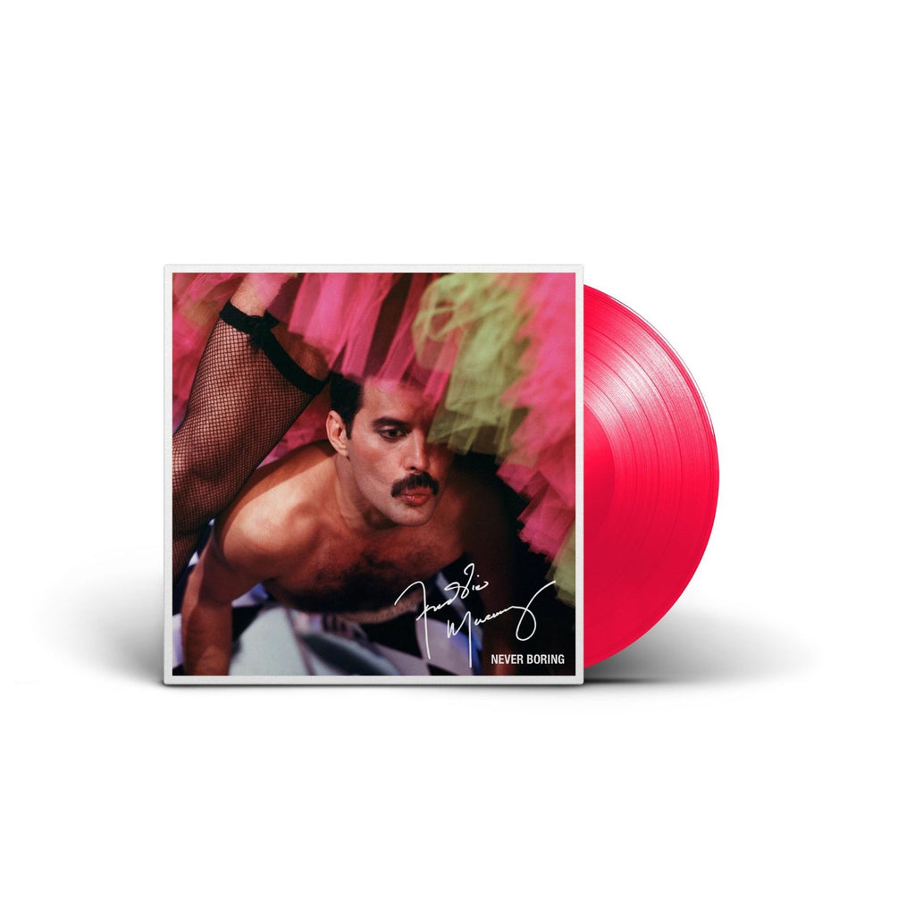 Freddie Mercury - Never Boring - Neon Pink LP packshot