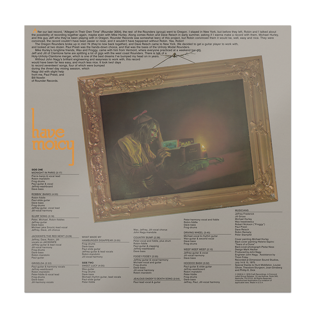 Have Moicy! - LP back cover