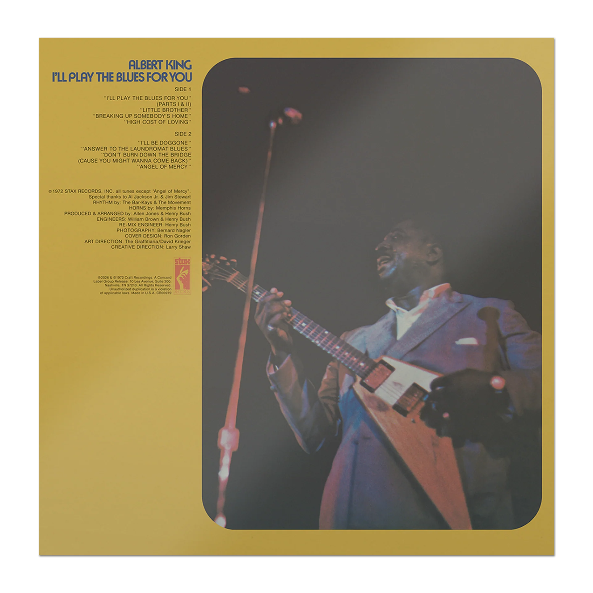 Albert King - I'll Play the Blues For You - Bluesville Series LP