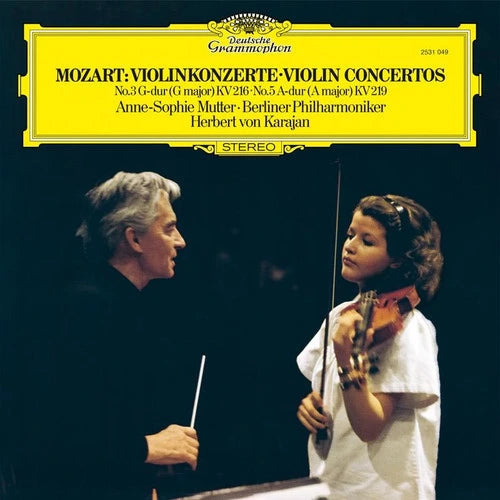 Anne-Sophie Mutter - Mozart: Violin Concertos No. 3 & No. 5 (The Original Source Series) - LP