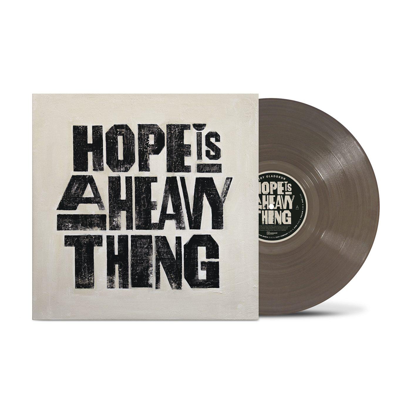 Joy Oladokun - Hope Is A Heavy Thing jacket with transparent black ice vinyl