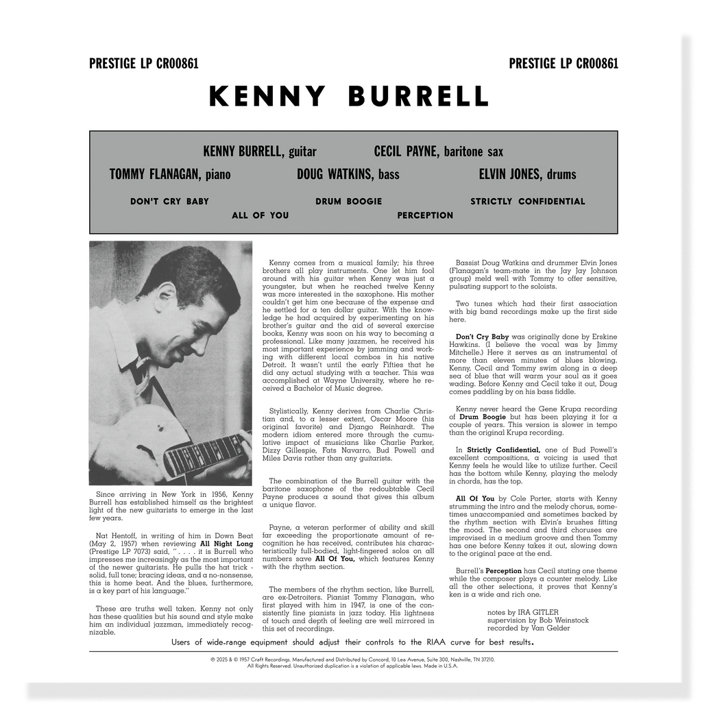 Kenny Burrell - Kenny Burrell - OJC LP