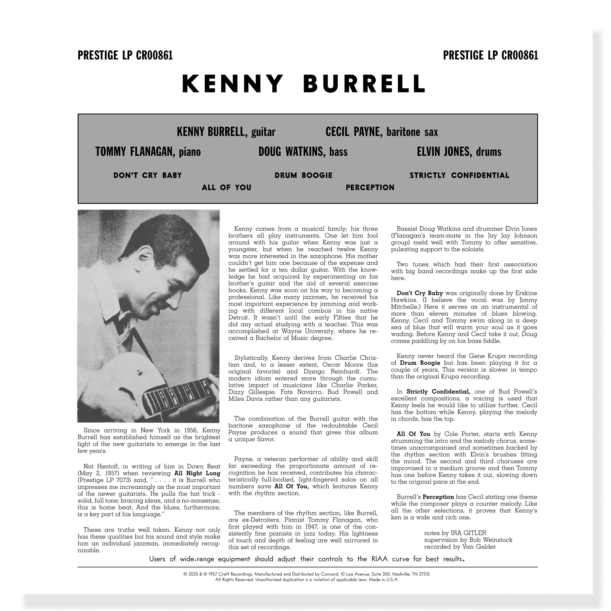 Kenny Burrell - Kenny Burrell - OJC LP