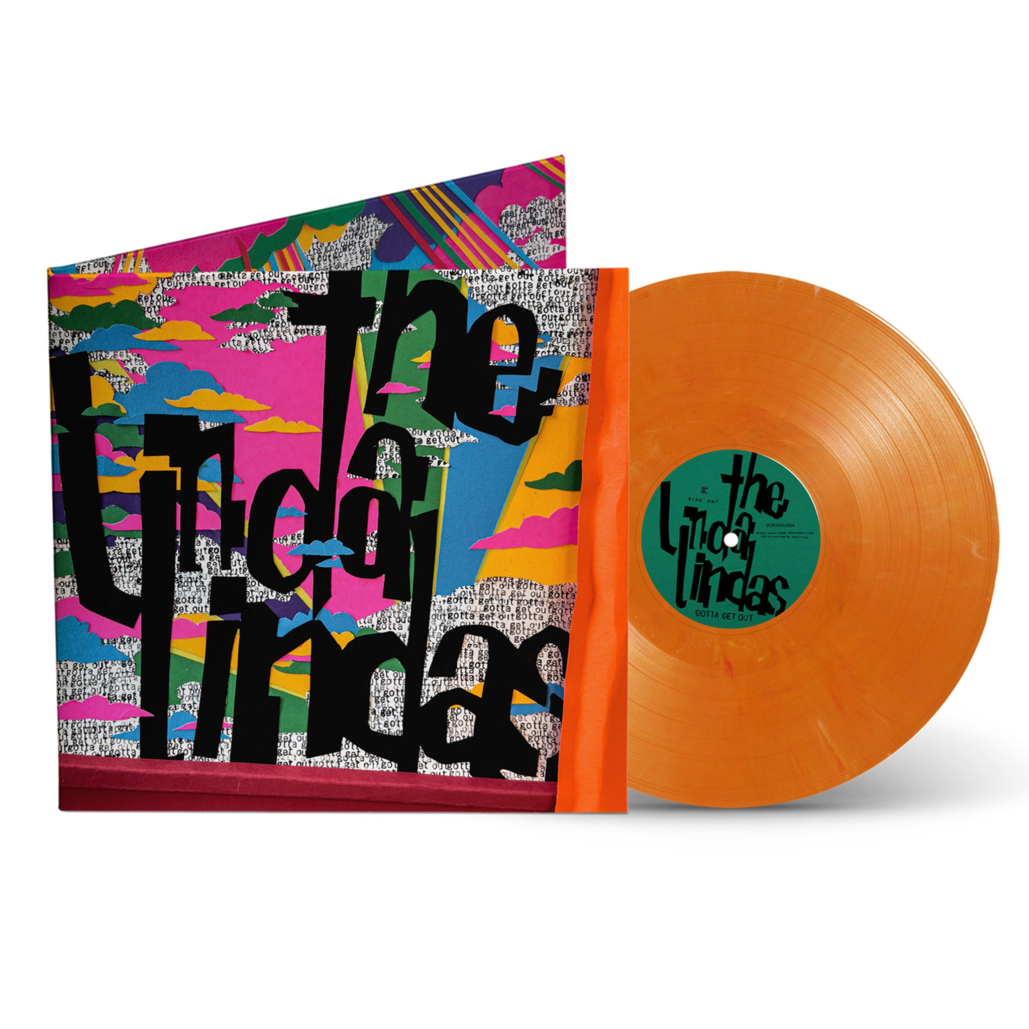 The Linda Lindas - Gotta Get Out Eco Mix Orange vinyl product shot