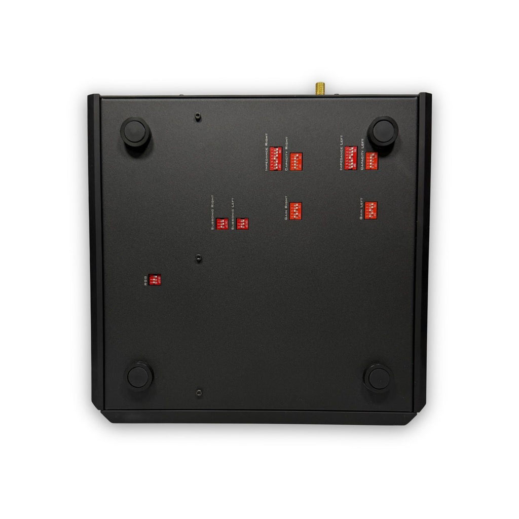 Thorens MC 1600 DIP switch adjustment, bottom view