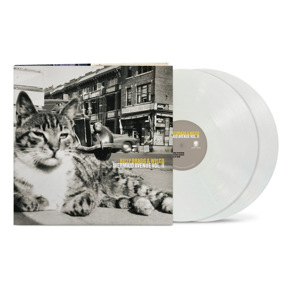 Billy Bragg & Wilco - Mermaid Avenue Vol. II - White Eco-Mix LP vinyl packshot