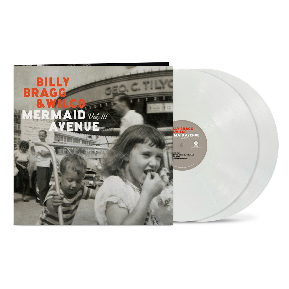 Billy Bragg & Wilco - Mermaid Avenue Vol. III - White Eco-Mix LP vinyl packshot