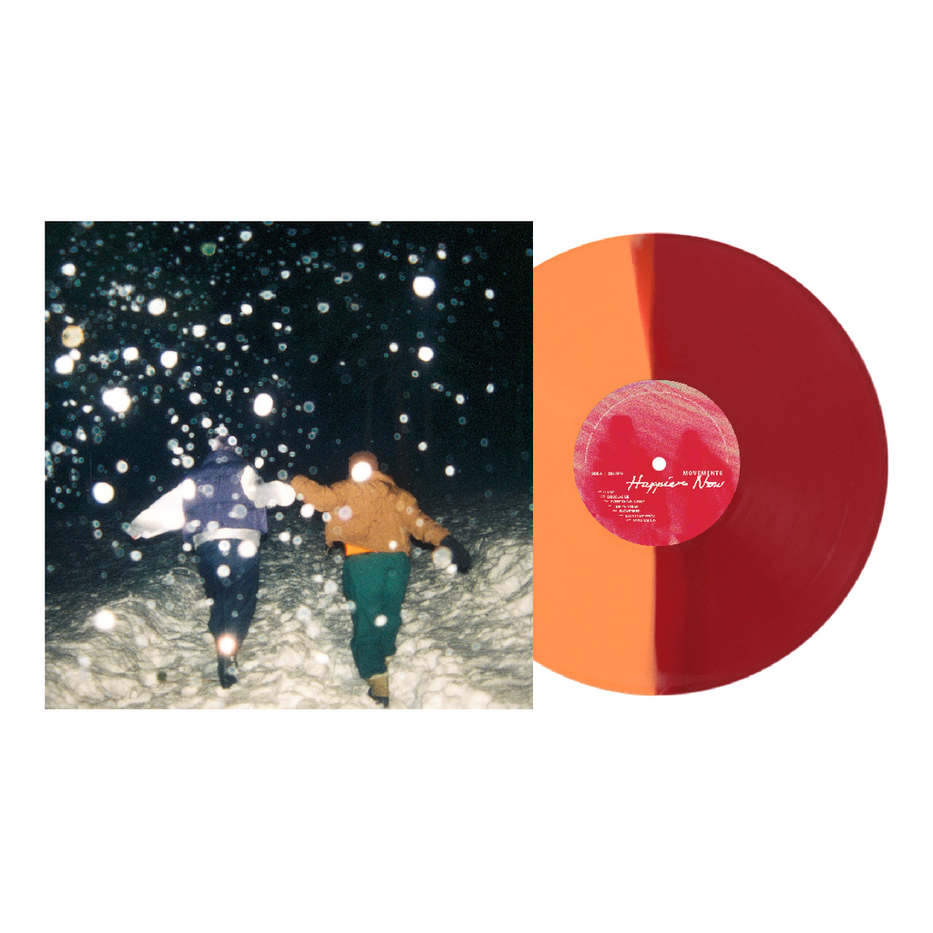 Movements - Happier Now - Tangerine/Apple Red vinyl packshot