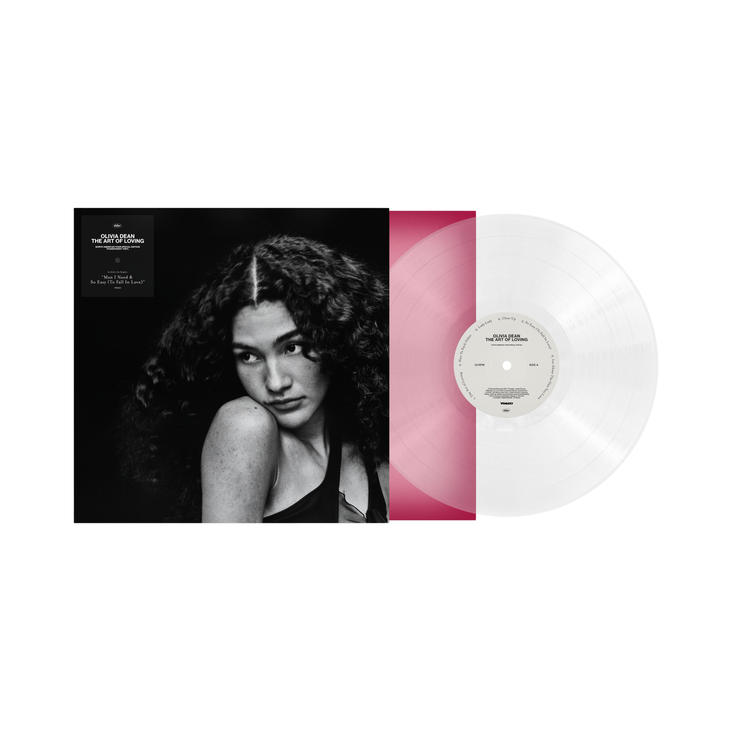 Olivia Dean - The Art Of Loving jacket with transparent vinyl