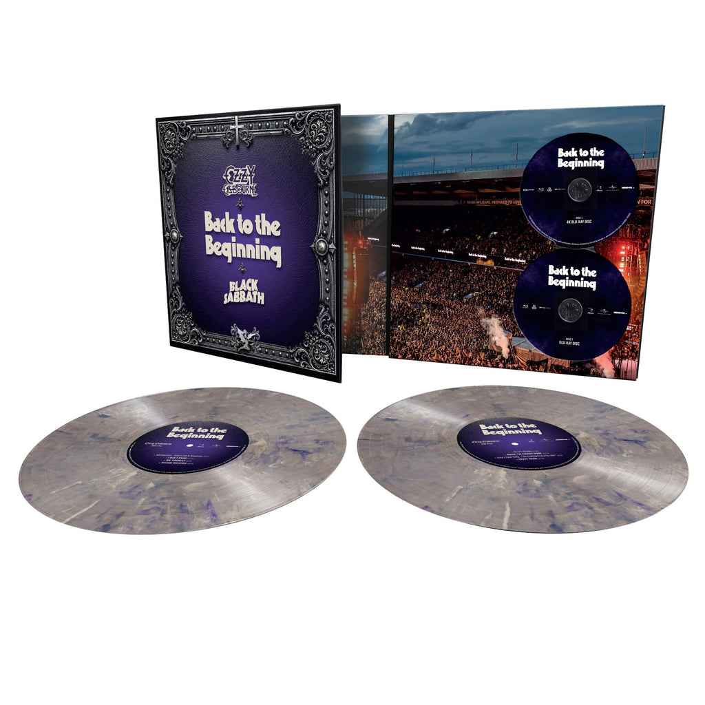 Ozzy Osbourne & Black Sabbath - Back to the Beginning - Silver & Purple LP vinyl packshot