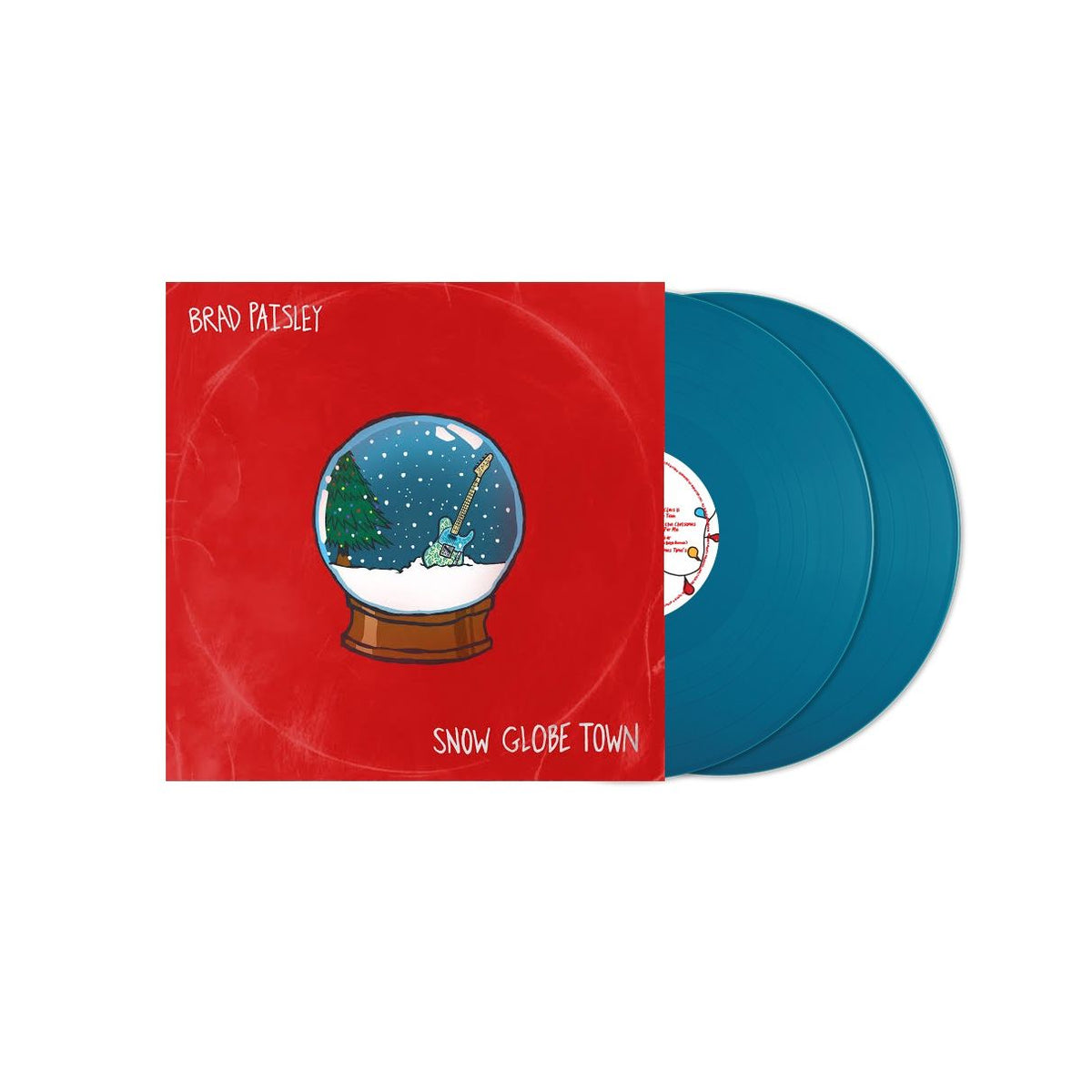 Brad Paisley - Snow Globe Town - Aqua LP packshot