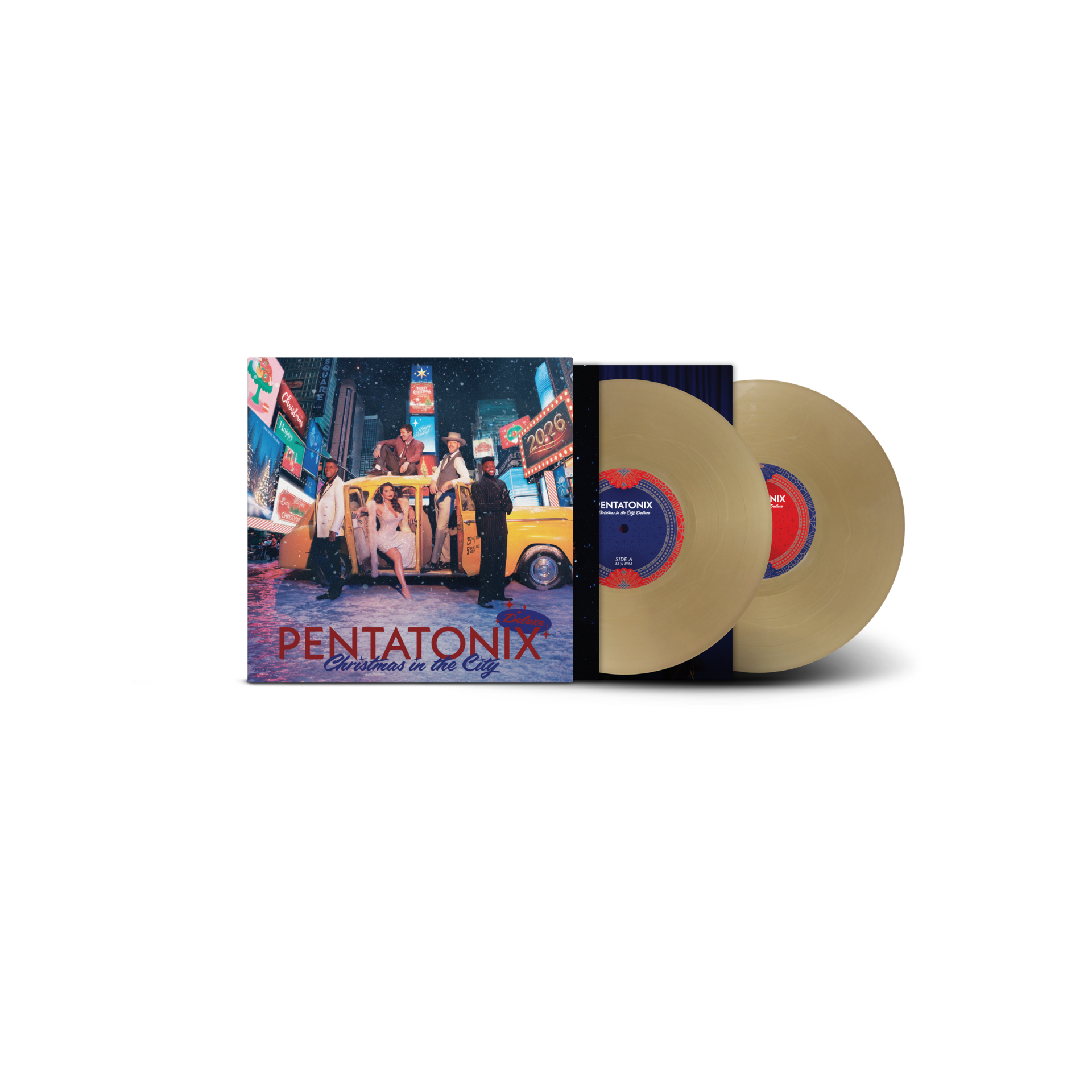 Pentatonix - Christmas in the City (Deluxe) vintage gold 2LP packshot