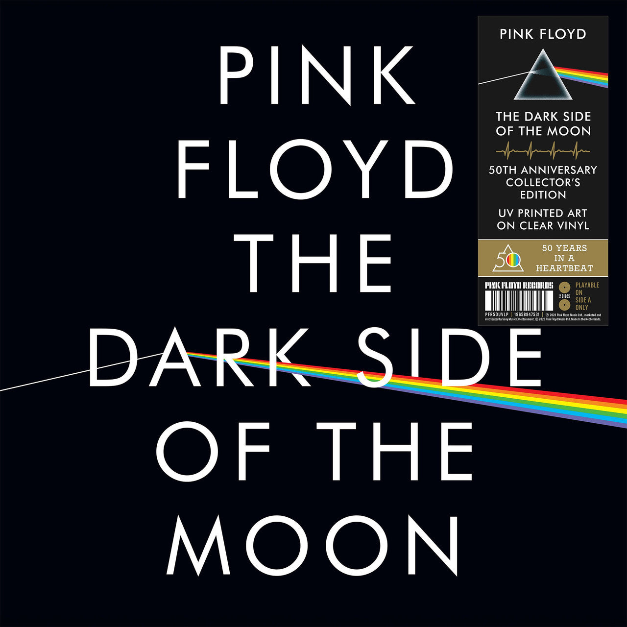 Pink Floyd - The Dark Side of the Moon - 2x LP UV Printed Clear Vinyl