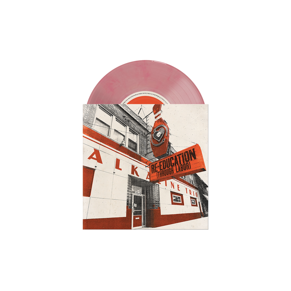 Rise Against / Alkaline Trio - blossom colored 7 inch vinyl packshot