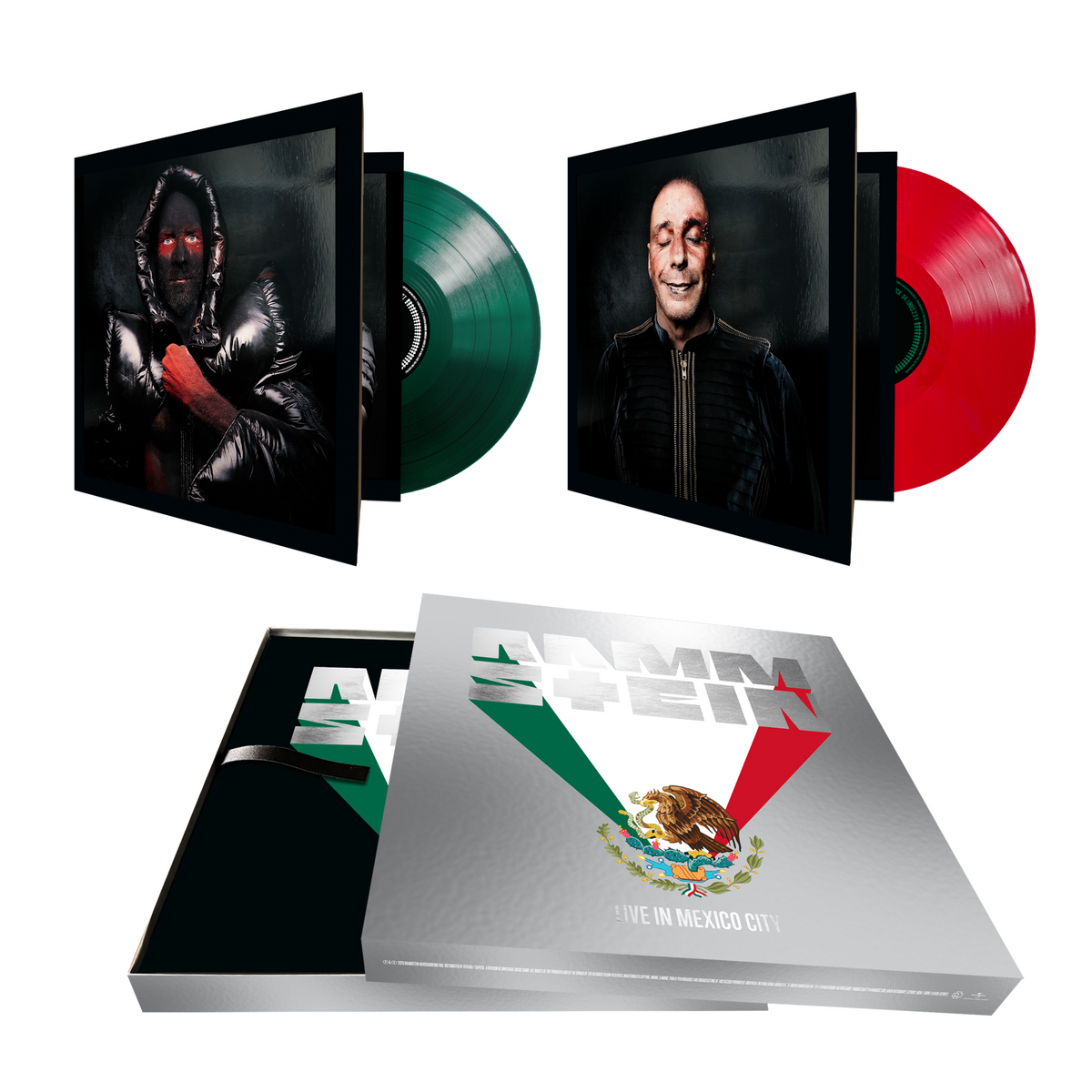 Rammstein - Live in Mexico City Mexican Colors LP box set packshot