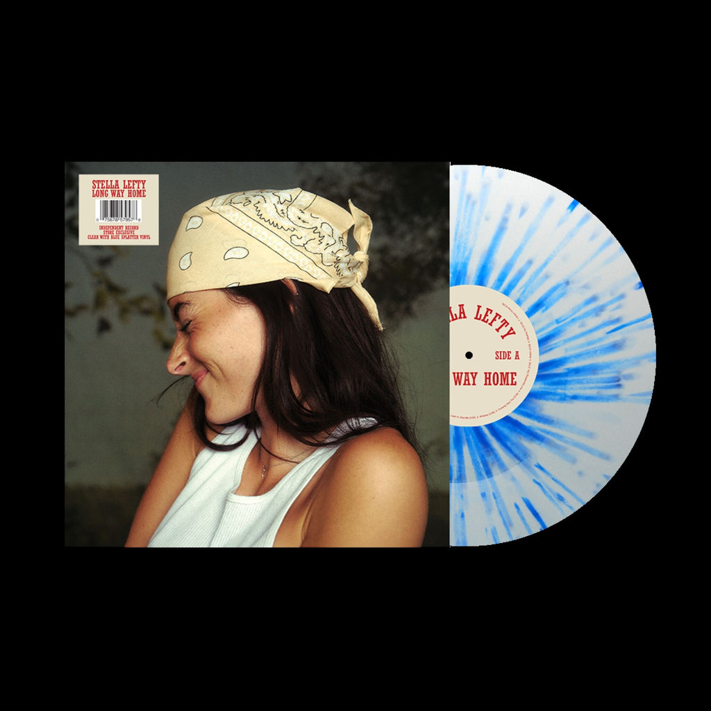 Stella Lefty - Long Way Home - Clear with Blue Splatter LP packshot (revised)