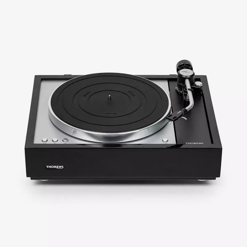 Thorens TD 1601 with TP 160 tonearm, Gloss Black angled view