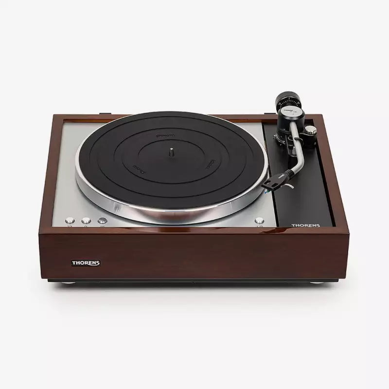 Thorens TD 1601 with TP 160 tonearm, Gloss Walnut angled view
