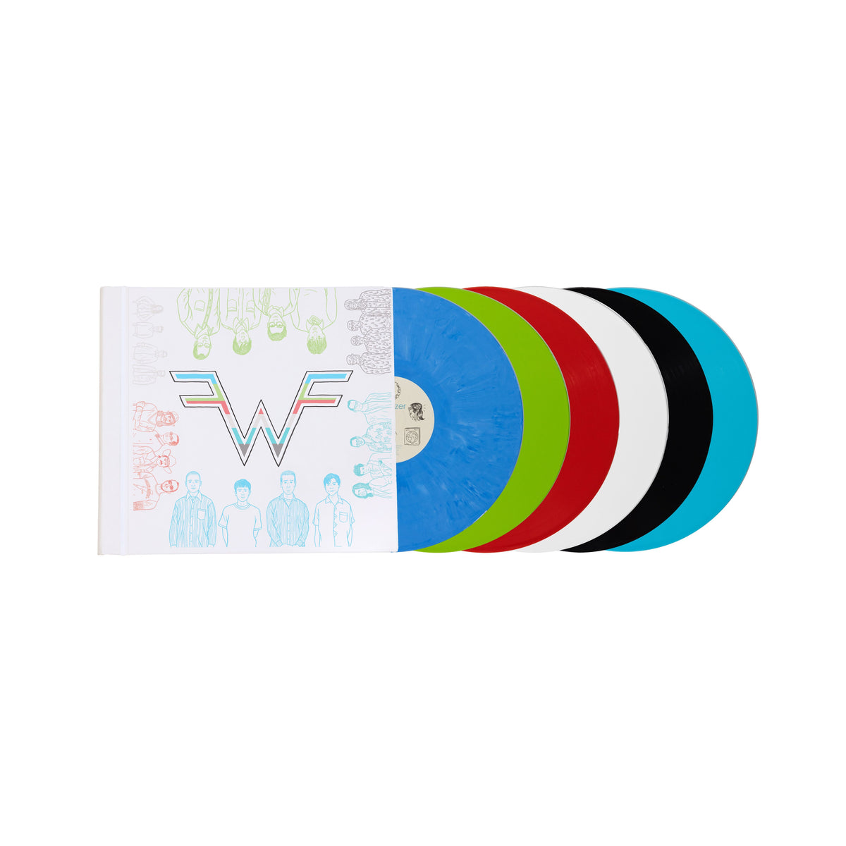 Weezer Coloring Book Box Set packshot, colored