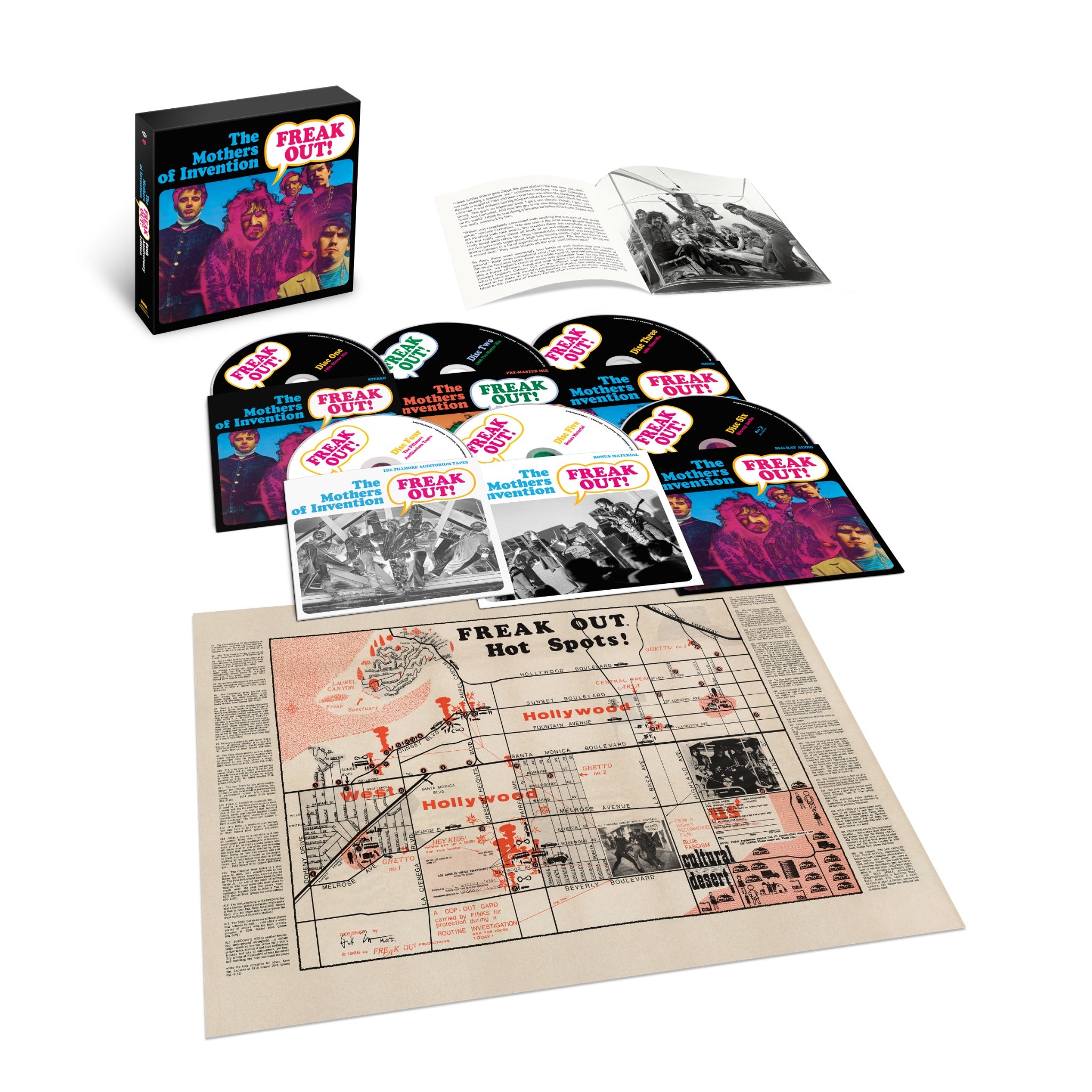 Frank Zappa - Freak Out! (60th Anniversary) - Super Deluxe 5CD/Blu-ray box set packshot