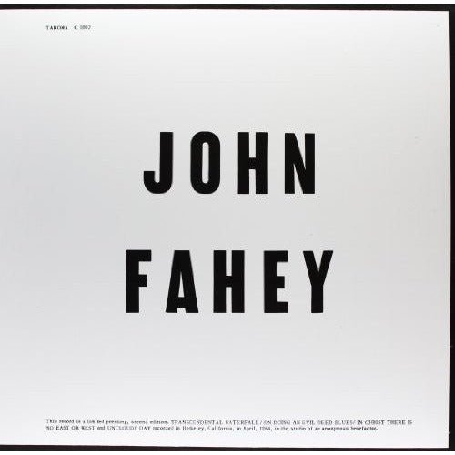 John Fahey - Blind Joe Death - LP