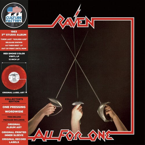 Raven - All For One - Humo rojo y negro - LP 