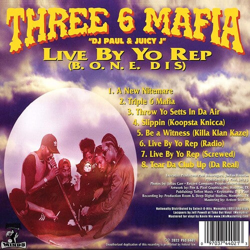 Three 6 Mafia - Live By Yo Rep (B.O.N.E. Dis) - 12" EP