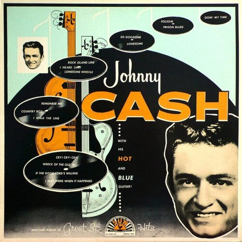Johnny Cash - Con su guitarra caliente y azul - LP 