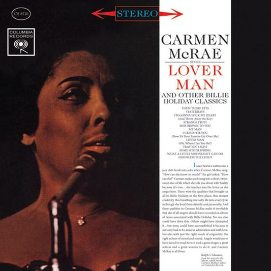 Carmen McRae - Lover Man y otros clásicos de Billie Holiday - Pure Pleasure LP