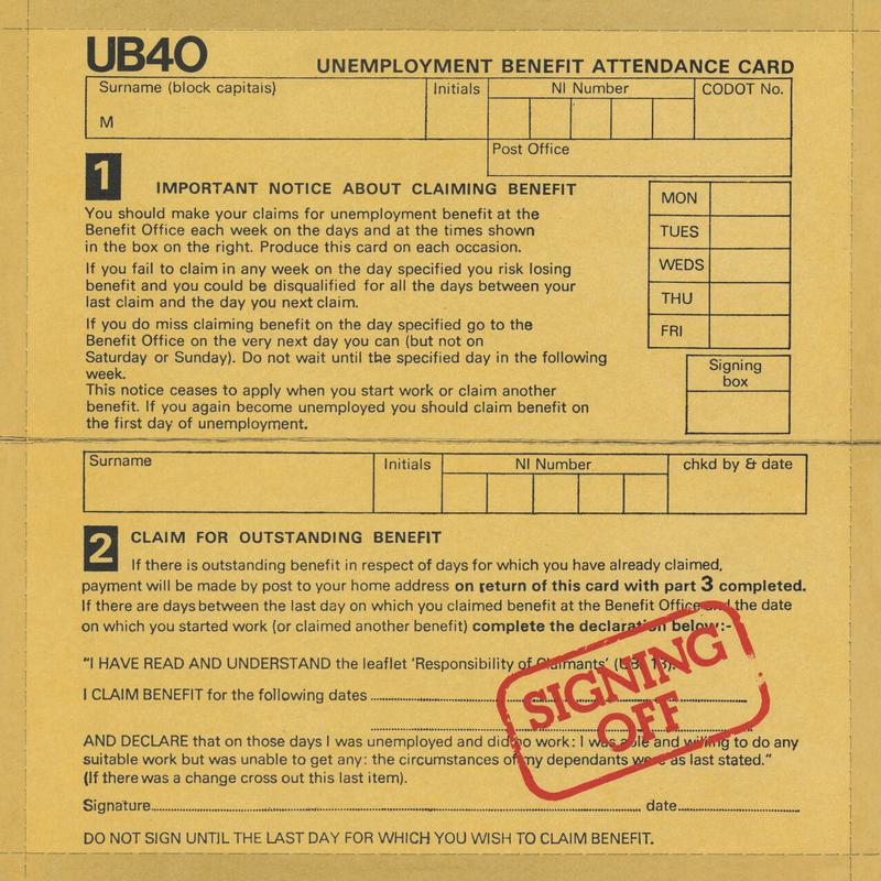 UB40 – Signing Off – LP