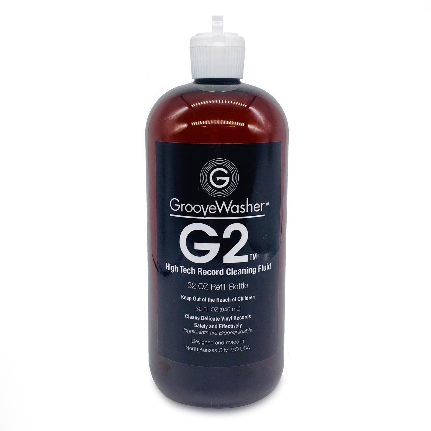 GrooveWasher - G2 High Tech Record Cleaning Fluid 32 oz Refill